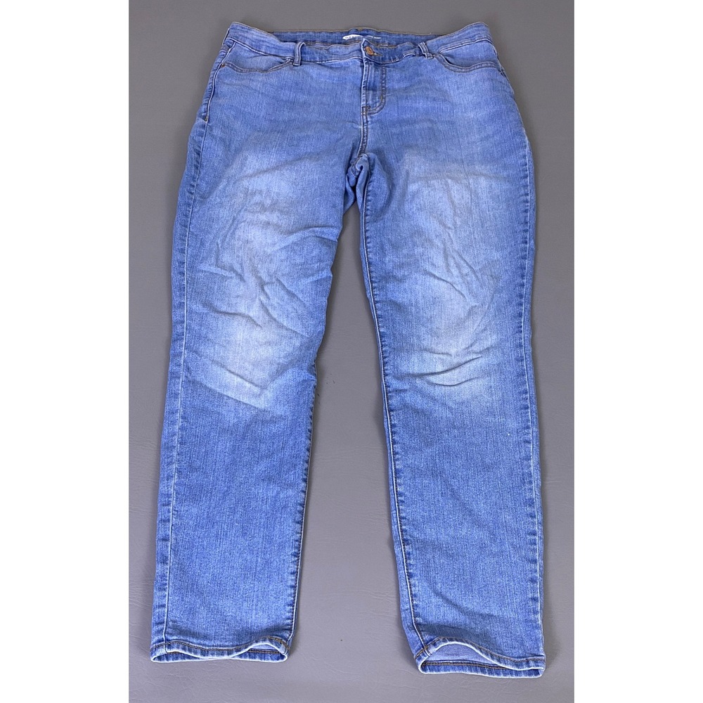 Old Navy Super Skinny Mid Rise Jeans Womens‎ 14 Medium Wash WOW MR Blue Denim